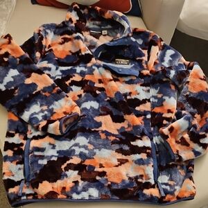 LLBean Womens Ltd Edition. High Pile Fleece Pullover Jacket RRP $108 NWOT Large
